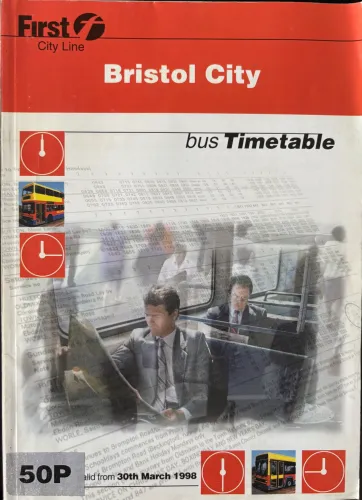 First Group City Line - 1998 Bristol City Area Bus Timetable