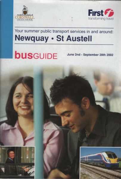 First Group - Newquay & St Austell Area 2002 Bus Timetable