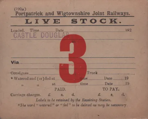 Portpatrick Train Portpatrick & Wigtownshire Joint Railways