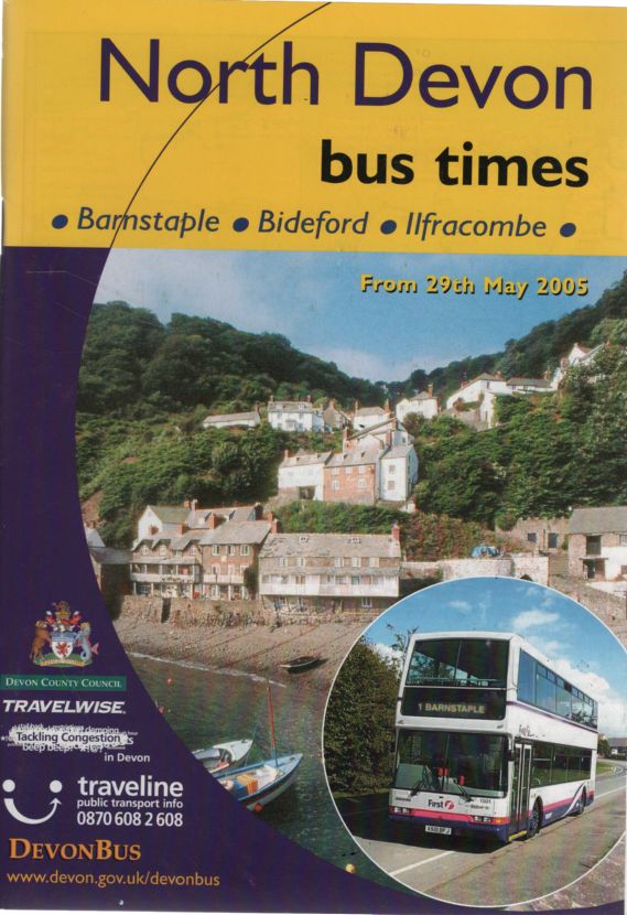 Devon County Council - 2005 North Devon Area Bus Timetable