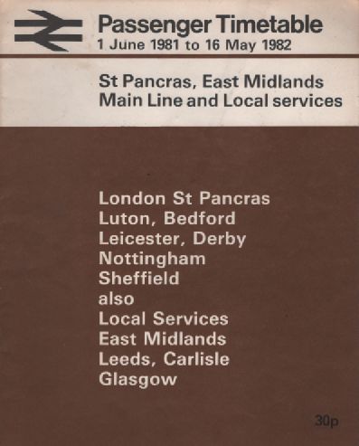 1981 82 London Midland Region St Pancras East Midland Main Line 